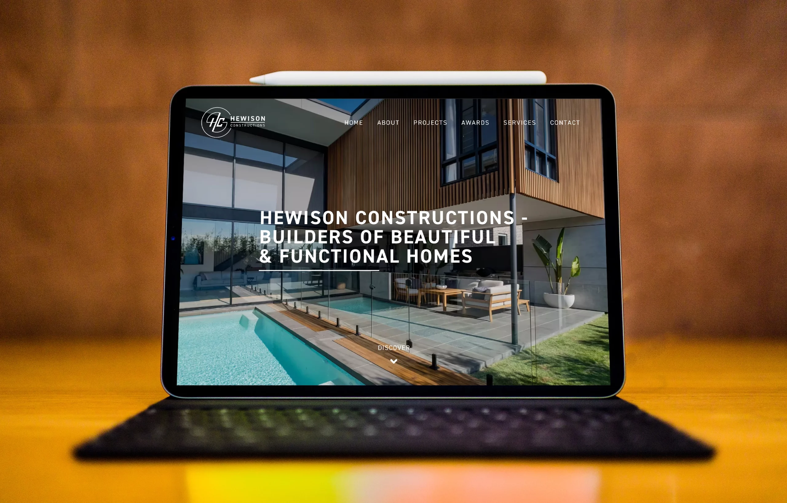 Construction Website design for Hewison Constructions