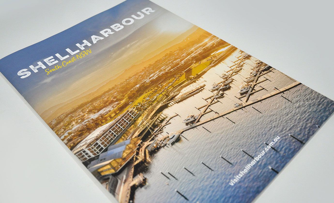 Shellharbour Visitors Guide brochure design